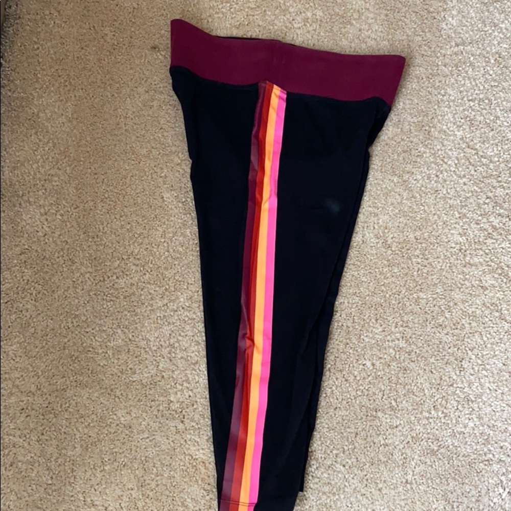 Pink yoga capris